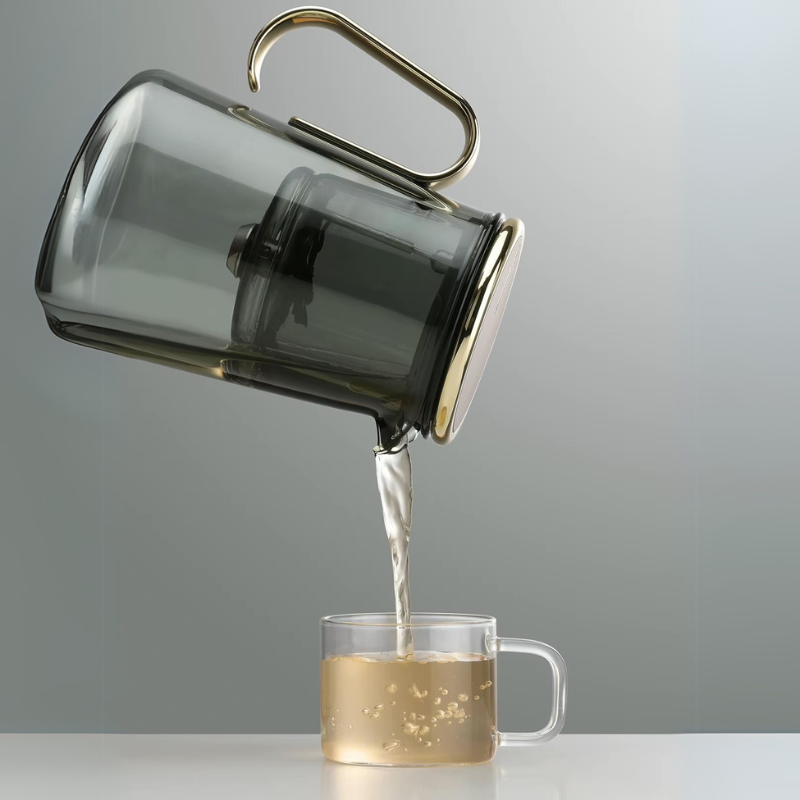 The Glass Poetry Teapot — A Floating Ritual of Light and Tea