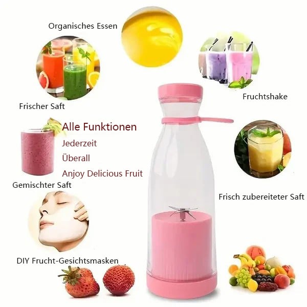 Fresh Juice Anywhere – Rechargeable Portable Blender