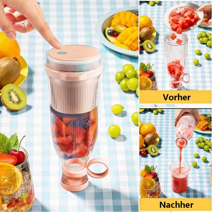 Fresh Juice Anywhere – Rechargeable Portable Blender